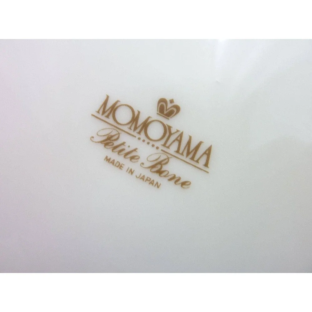 Momoyama Vintage Japanese Bone China Dinner Plates Birds Floral Gold Trim Set 3